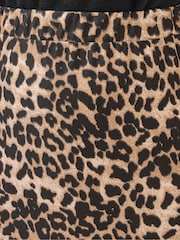 Yours Curve Brown Split Detail Skirt - Image 4 of 6