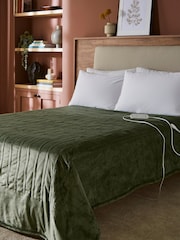 Morphy Richards Green Large EverCosy Teddy Fleece Electric Heated Throw - Image 3 of 5