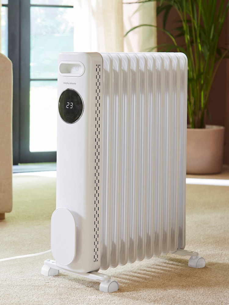 Morphy Richards White HeatFlux 2.5kw Digital Oil Filled Radiator - Image 1 of 5