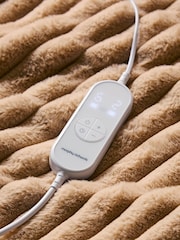 Morphy Richards Mocca Small EverCosy Luxury Striped Fleece Electric Heated Throw - Image 4 of 5