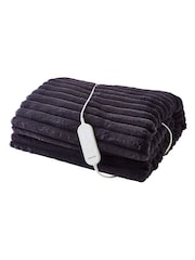 Morphy Richards Blue Large EverCosy Luxury Striped Fleece Electric Heated Throw - Image 1 of 5