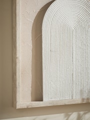 Neutral Light Up Textured Abstract Wall Art - Image 5 of 10