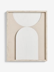 Neutral Light Up Textured Abstract Wall Art - Image 7 of 10