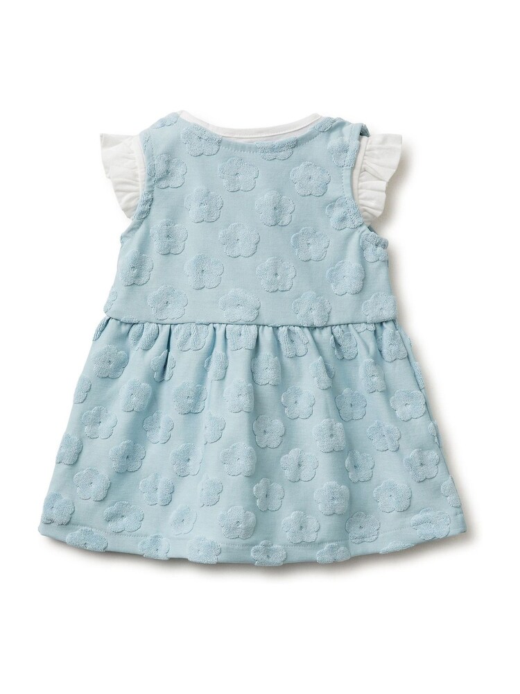 Benetton Frill Sleeve Jacquard Dress - Bild 2 von 3