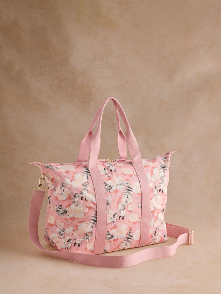 Cath Kidston Pink Wallace & Gromit Overnight Weekender Bag - Image 1 of 2 Cath Kidston Pink Wallace & Gromit Overnight Weekender Bag - Image 1 of 2