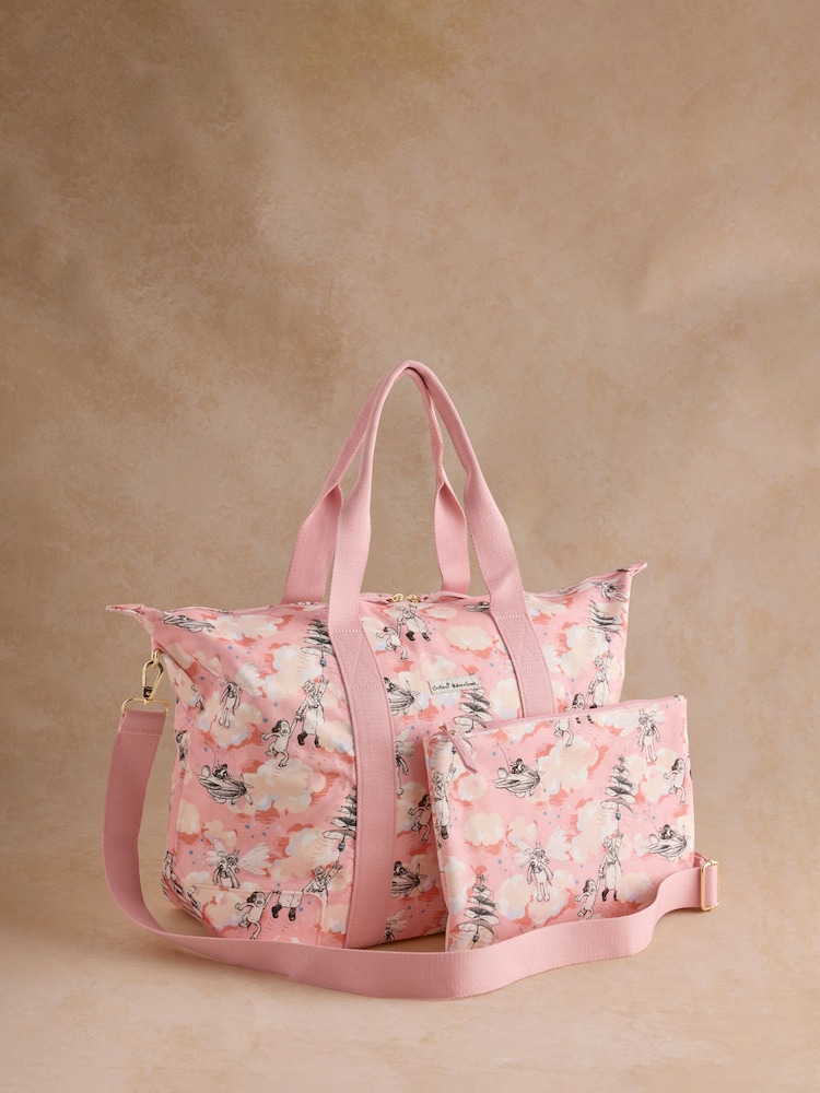 Cath Kidston Pink Wallace & Gromit Overnight Weekender Bag - Image 2 of 2 Cath Kidston Pink Wallace & Gromit Overnight Weekender Bag - Image 2 of 2