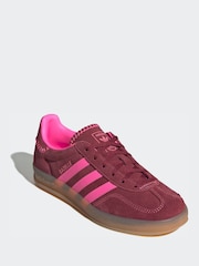 红色/粉红色 - adidas Originals Gazelle Indoor Trainers - 9的图像3｝