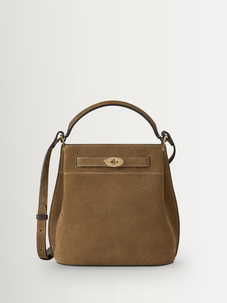 Mulberry Salcombe Sand Suede Islington Bucket Bag - Image 1 of 6