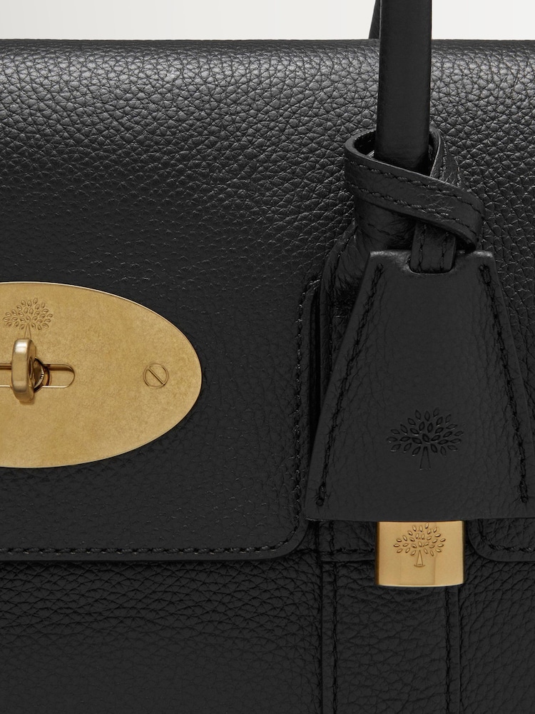 Mulberry Black Brass Bayswater Classic Grain Bag - Image 8 of 8