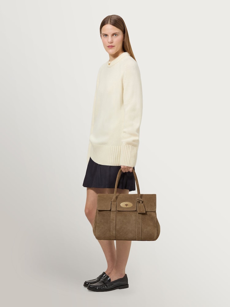 Mulberry Salcombe Sand Bayswater Suede Bag - Image 6 of 6 Mulberry Salcombe Sand Bayswater Suede Bag - Image 6 of 6