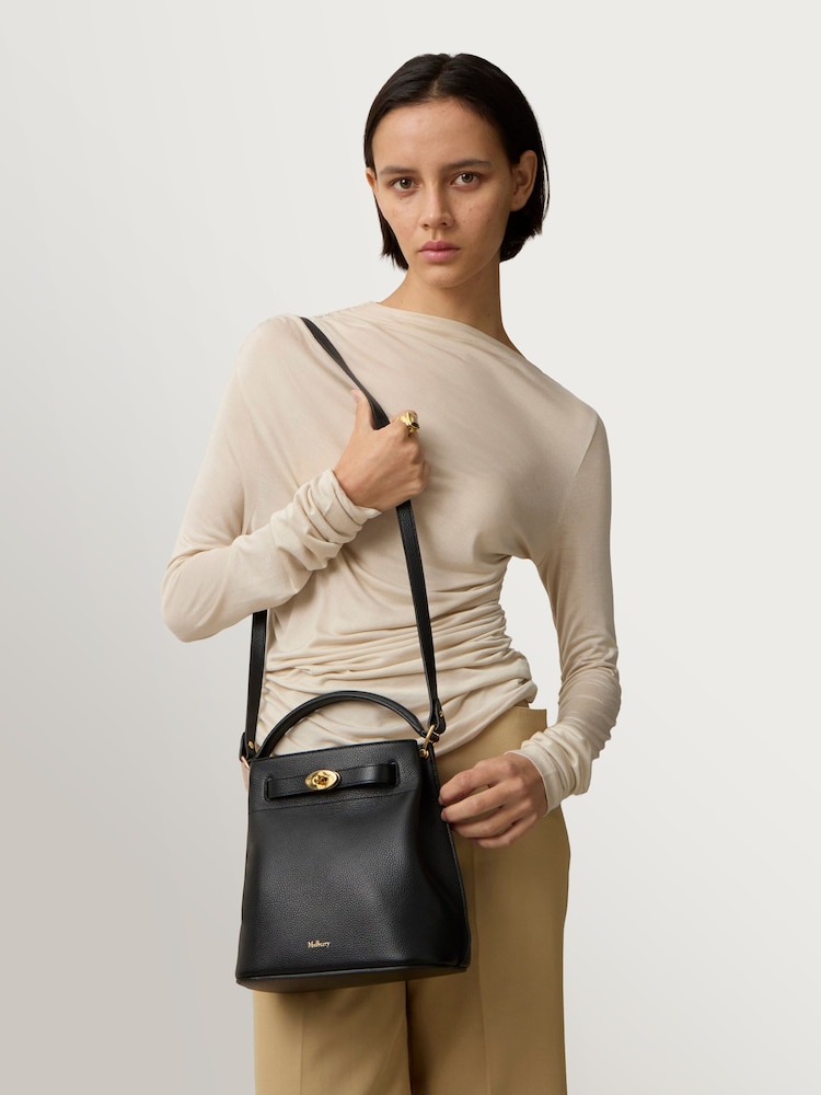 Mulberry Black Islington Bucket Bag - Image 1 of 7