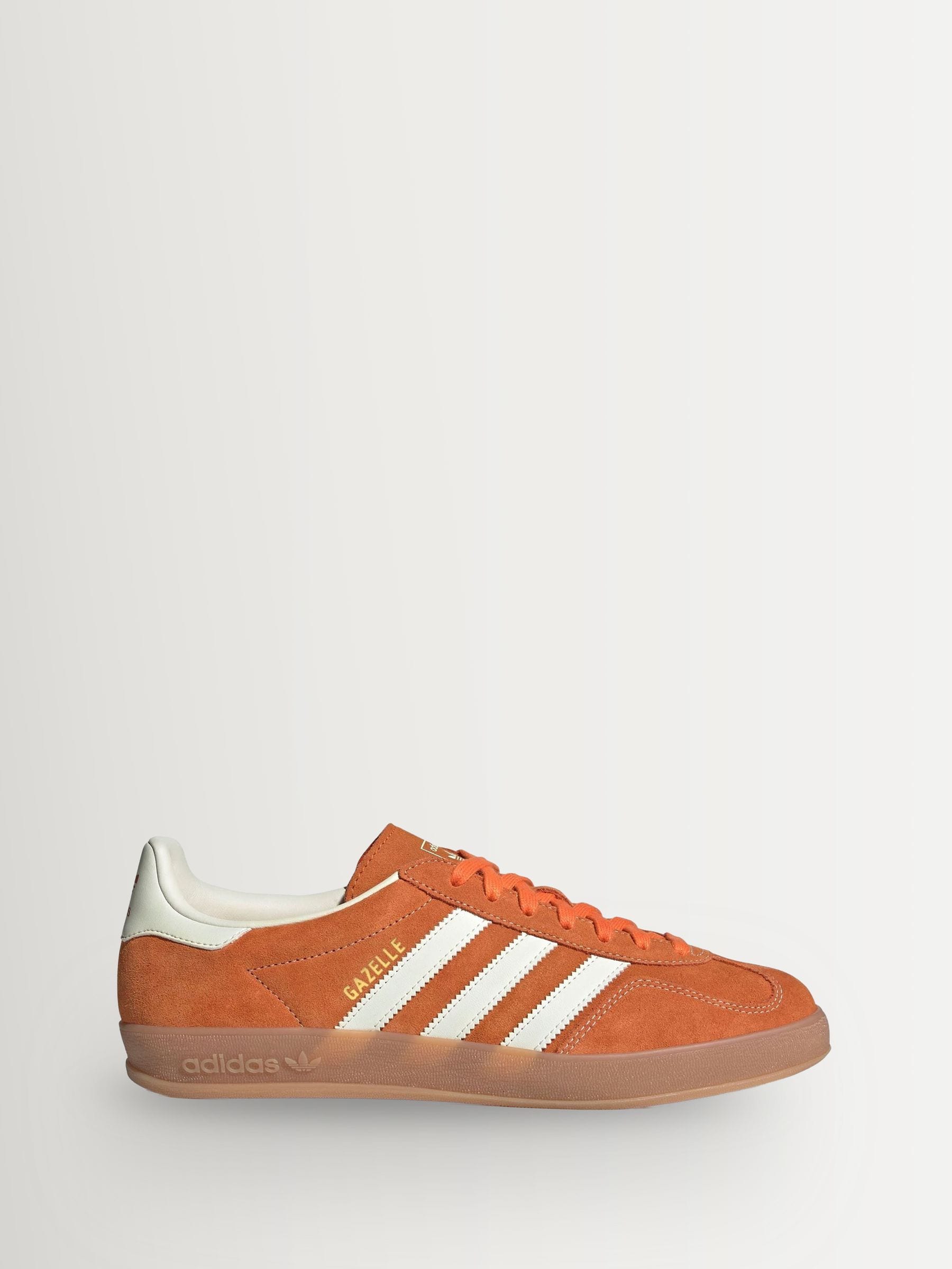 adidas GAZELLE INDOOR 24cm ベージュ/オレンジ Buy adidas Originals Orange/White Gazelle Indoor Trainers from
