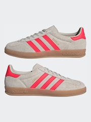 adidas Originals Grey Gazelle Indoor Trainers - Image 5 of 9