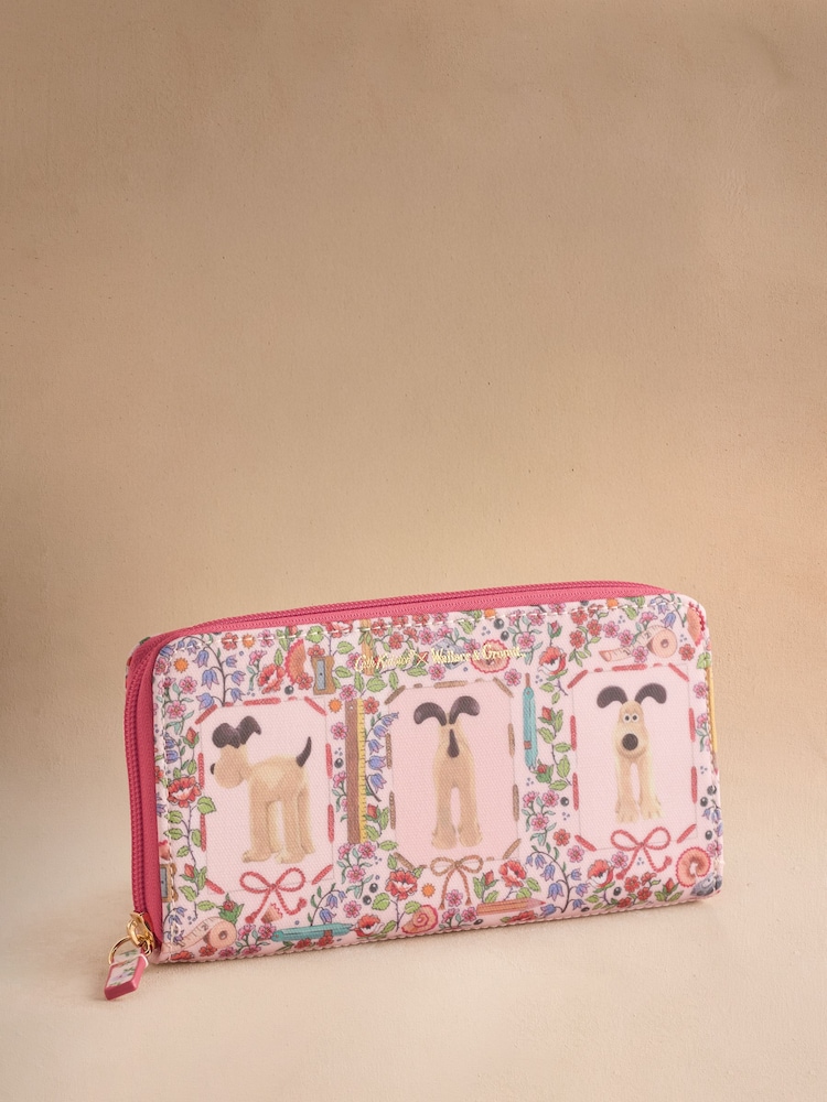 Cath Kidston Ecru Wallace and Gromit Continental Wallet - Image 1 of 5 Cath Kidston Ecru Wallace and Gromit Continental Wallet - Image 1 of 5