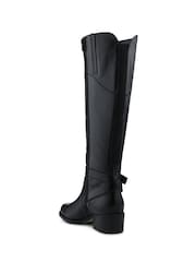 Negro - Jones Bootmaker Phoebe Leather Long Boots - Imagen 3 de 5
