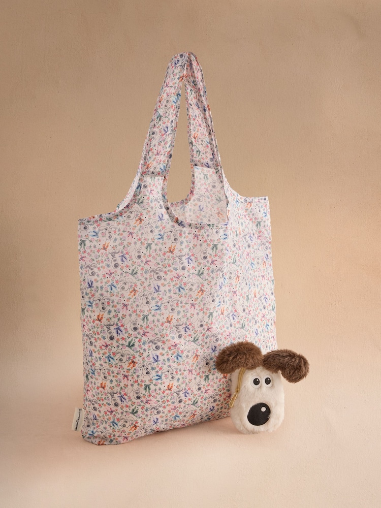 Cath Kidston Wallace and Gromit Novelty Charm with Foldaway Shopper Bag - Bild 1 von 5 Cath Kidston Wallace and Gromit Novelty Charm with Foldaway Shopper Bag - Bild 1 von 5