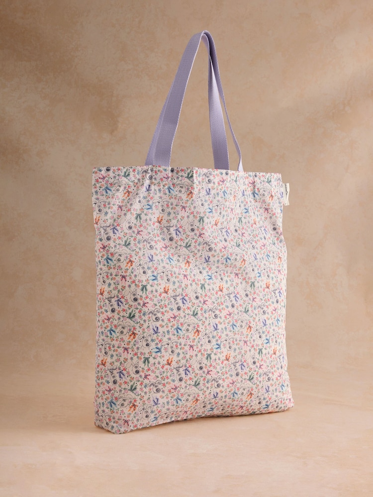 Cath Kidston Ecru Wallace and Gromit Bow Foldaway Tote Bag - Image 1 of 4 Cath Kidston Ecru Wallace and Gromit Bow Foldaway Tote Bag - Image 1 of 4