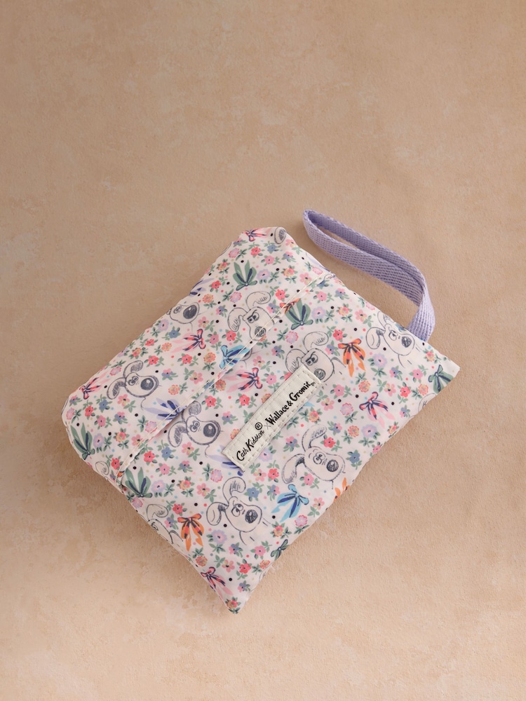 Cath Kidston Ecru Wallace and Gromit Bow Foldaway Tote Bag - Image 2 of 4 Cath Kidston Ecru Wallace and Gromit Bow Foldaway Tote Bag - Image 2 of 4
