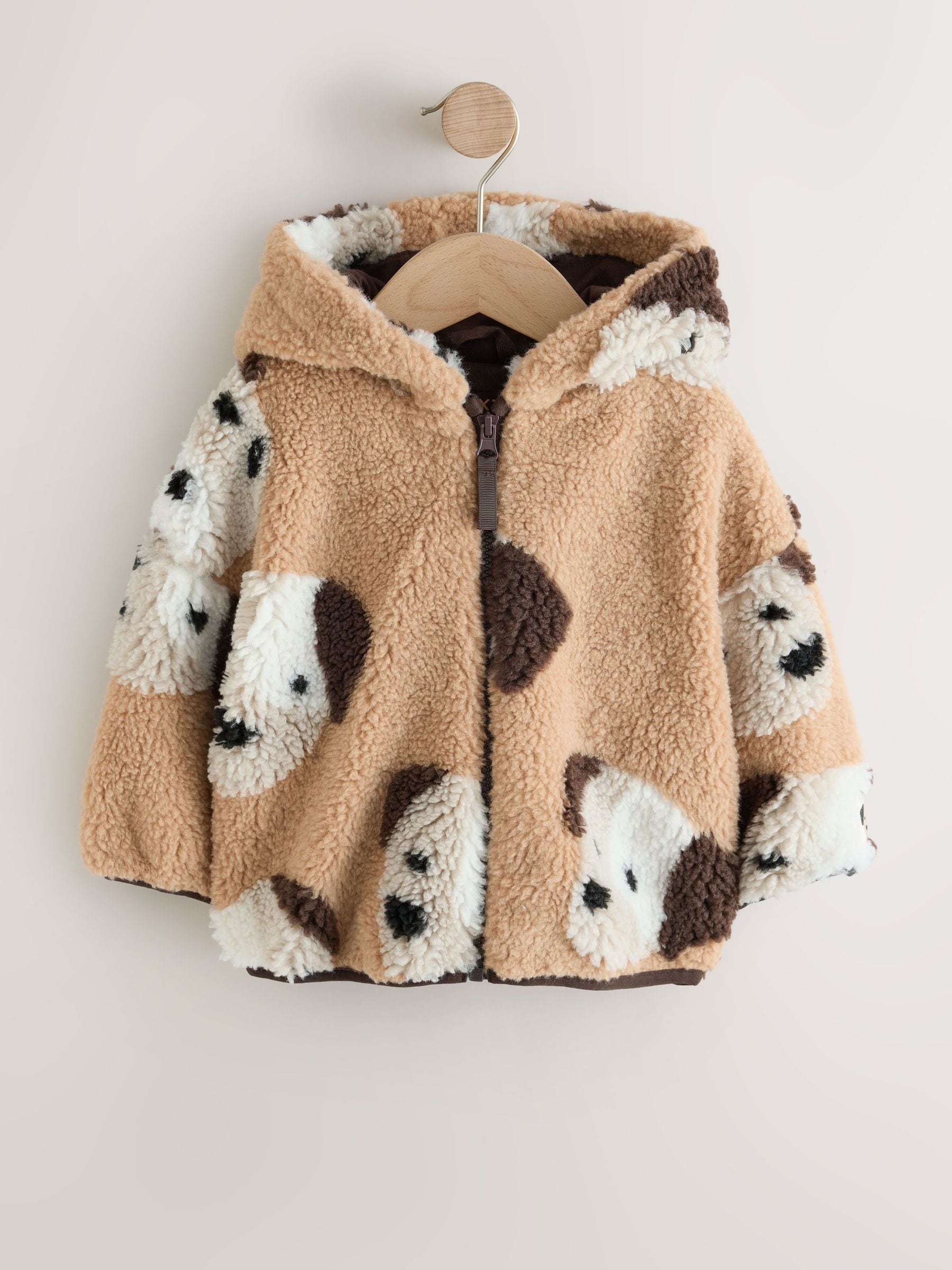 DogSoxx ベージュ size3 Buy Neutral Dog Hooded Zip Up Fleece (3mths-7yrs) from Next USA