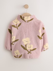 Mauve Purple Half Zip Fleece (3mths-7yrs) - Image 4 of 6