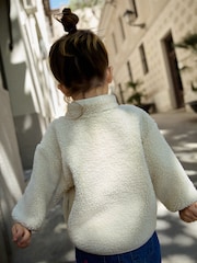 Cream Zip Through Fleece (3mths-7yrs) - Image 5 of 6