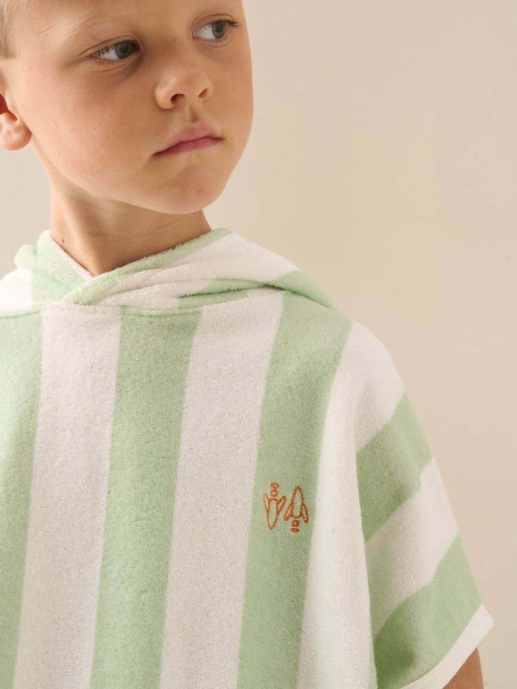 Angel & Rocket Sonny Stripe Towelling Poncho - صورة 2 من 7 Angel & Rocket Sonny Stripe Towelling Poncho - صورة 2 من 7