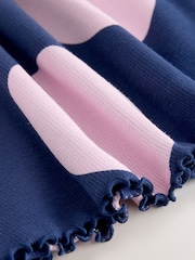 네이비 스팟 - 반소매 골지 원피스 (3개월~7세) - 6의 이미지 6