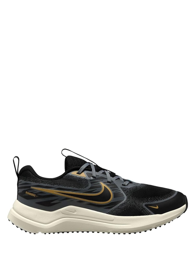 Nike Black/Gold Youth Cosmic Runner Trainers - Image 1 of 4