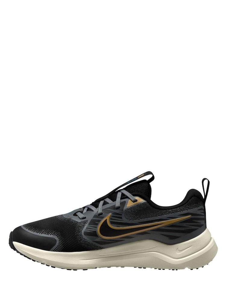 Nike Black/Gold Youth Cosmic Runner Trainers - Image 2 of 4