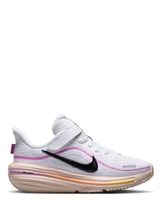 Nike White Magenta Pink Junior Winflo 12 Running Trainers - Image 1 of 8