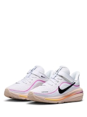 Nike White Magenta Pink Junior Winflo 12 Running Trainers - Image 3 of 8