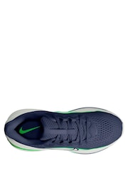 Nike Blue/White Green Youth Winflo 12 Running Trainers - Image 3 of 4