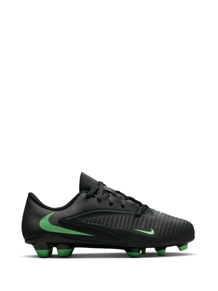 Nike Black Junior Phantom 6 Low Club Firm-Ground/Multi-Ground Little Kids' Football Boots - Image 1 of 11 Nike Black Junior Phantom 6 Low Club Firm-Ground/Multi-Ground Little Kids' Football Boots - Image 1 of 11