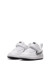 Nike White Zebra Animal Infant Court Borough Low Recraft Trainers - Image 3 of 10