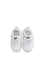 Nike White Zebra Animal Infant Court Borough Low Recraft Trainers - Image 4 of 10