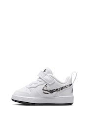 Nike White Zebra Animal Infant Court Borough Low Recraft Trainers - Image 5 of 10