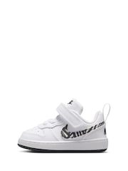 Nike White Zebra Animal Infant Court Borough Low Recraft Trainers - Image 6 of 10