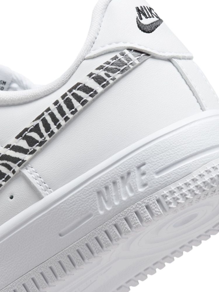 Nike White Zebra Animal Junior Air Force 1 Trainers - Image 10 of 10 Nike White Zebra Animal Junior Air Force 1 Trainers - Image 10 of 10