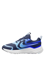 Nike Navy Racer Blue Youth Cosmic Runner Trainers - Image 2 of 4