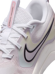 Nike White/Bleached Lilac Youth Cosmic Running Trainers - Image 10 of 11