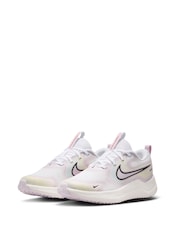 Nike White/Bleached Lilac Youth Cosmic Running Trainers - Image 5 of 11