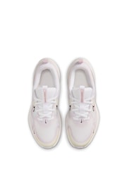 Nike White/Bleached Lilac Youth Cosmic Running Trainers - Image 6 of 11
