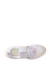 Nike White/Bleached Lilac Youth Cosmic Running Trainers - Image 8 of 11