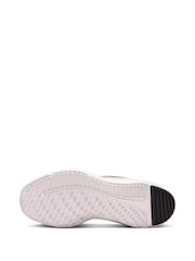 Nike White/Bleached Lilac Youth Cosmic Running Trainers - Image 9 of 11