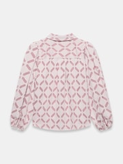 Mint Velvet Red Diamond Striped Jacquard Shirt - Image 7 of 7