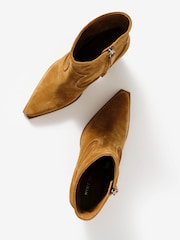 Mint Velvet Natural Lorna Western Ankle Boots - Image 4 of 4