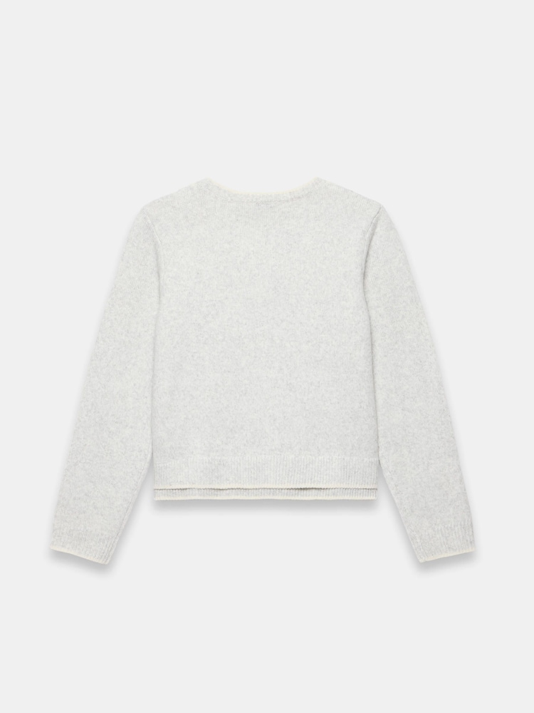 Mint Velvet Grey Layered Knit Cardigan - Image 8 of 8 Mint Velvet Grey Layered Knit Cardigan - Image 8 of 8