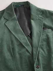 Miško žalia - Tailored Fit Corduroy Suit Jacket - 11 paveikslėlis iš 14