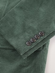 Miško žalia - Tailored Fit Corduroy Suit Jacket - 12 paveikslėlis iš 14