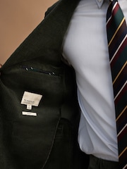 Miško žalia - Tailored Fit Corduroy Suit Jacket - 8 paveikslėlis iš 14